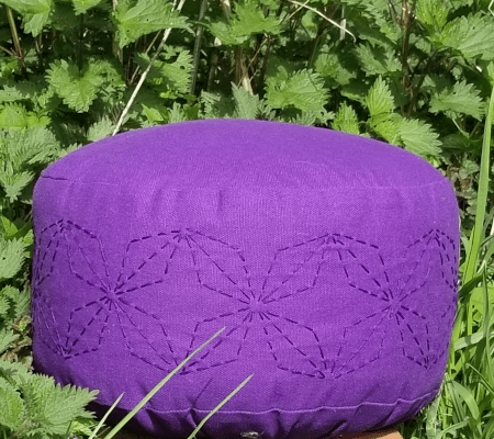 Yogakissen Asanoha voilett Yogakissen Asanoha violett