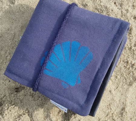 Sitzkissen Muschel blau